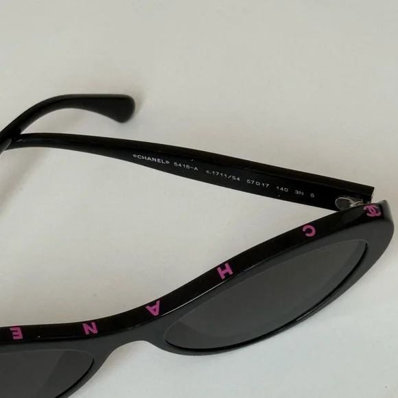 CHANEL Black and Pink Sunglasses - Picture 3 of 12